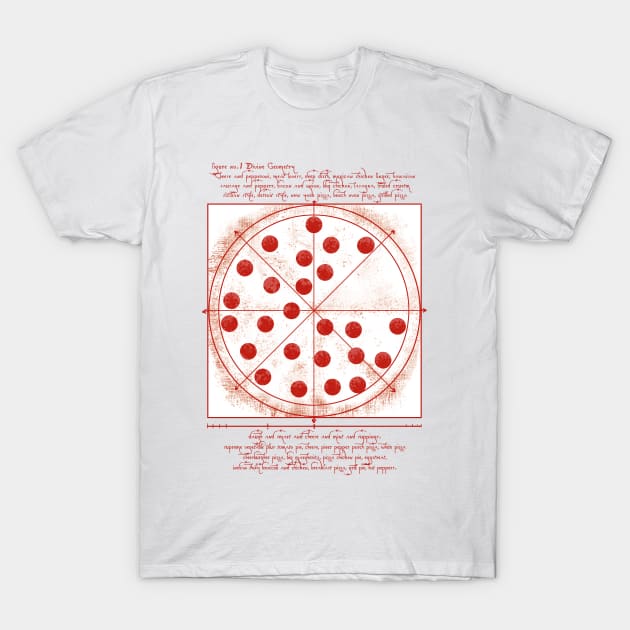 da vinci pizza T-Shirt by Delund86